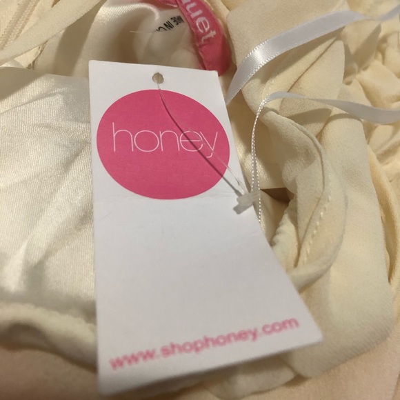 Honey Chiffon Dress Ivory - Picture 5 of 6